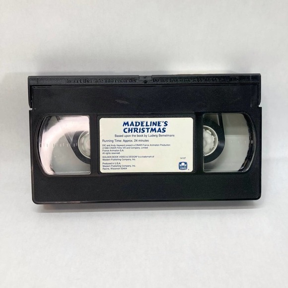 Vtg Madeline's Christmas VHS 1990 Christopher Plummer Golden Book Video VHS Tape - Picture 7 of 10